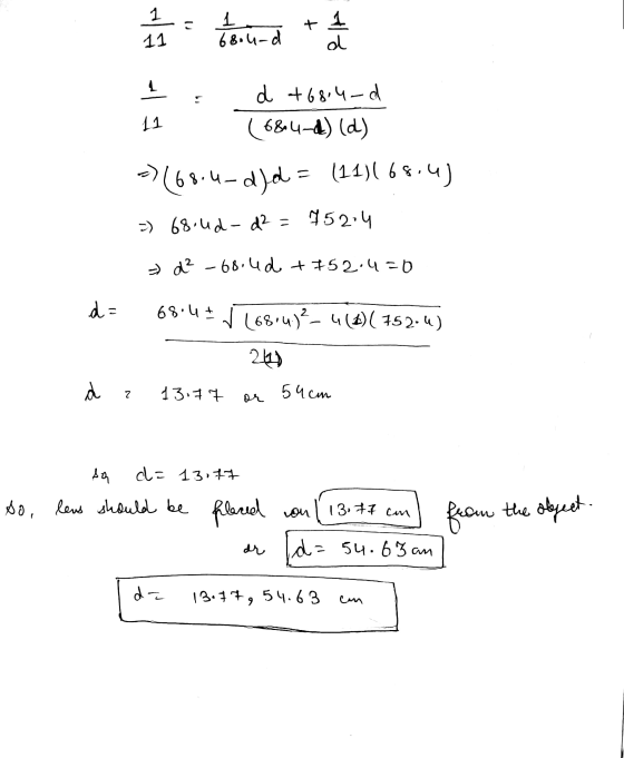 1 1 68.4-d + 1 n 11 d 5 d +6814-d (684-d) (d) 11 -> (68.4-d)d (11)( 68 8.4) =) 68.4d-d2 = 952-4 - d² - 68.4d +752.4=0 d = 68.