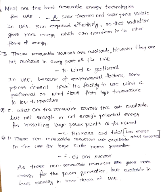 What are the best Yenetoable enevy f e enegy techmolegies De UAE m.le elha gres HC le energy tu hich con.lyt, . These renewab