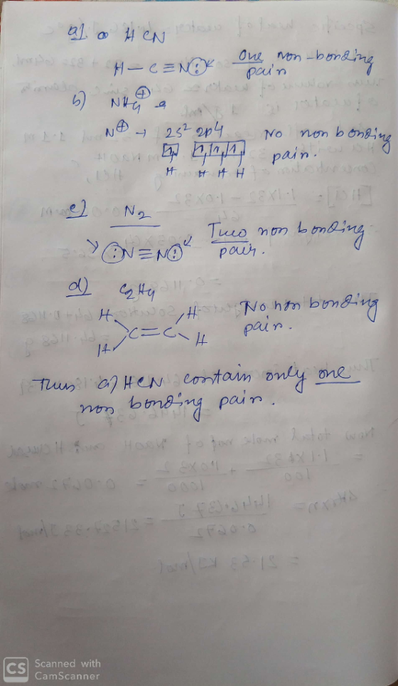 a) . HN leto Tre 8 + H-CENOK One non-bondine pain 6) Nemec Nici NO 4 252 264 toch to H H H H No non bonding pain. pain. 4 t t
