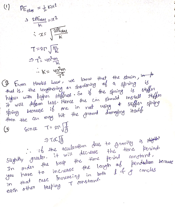 0C PEs 2PEelas2 K PEdlas K T-2r untm K unm the stnain know that en shetening b a spring hagu withghen stiffnuss . So i the sp