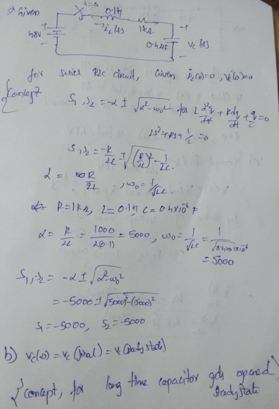 to Given a Given 6817 n u 145 1K2 - OLUFT VEET selies P2C circuit, Cliver & Co)=0 vélodeo for Konlept S 2 = -2 I Sol cost for