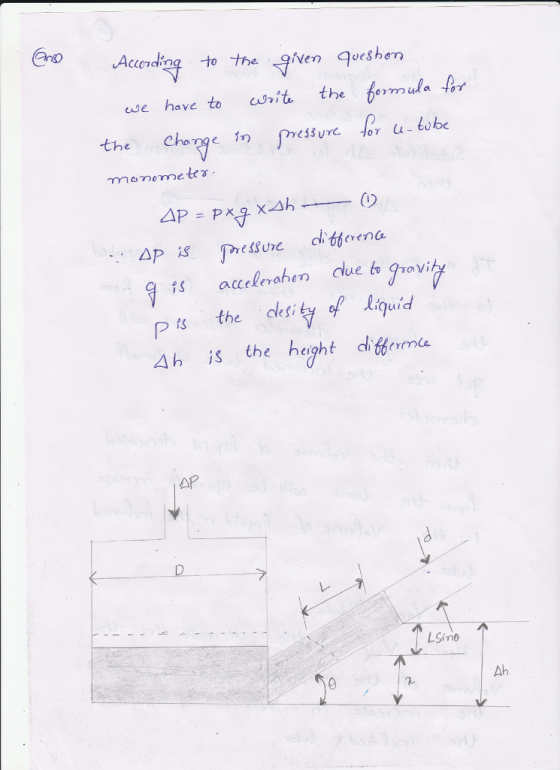 Cno wse have to it the homula far ressure Jo, a tobe aen lue rovi Pts the desity o liquid Ah is the height dit56eYmde AP Ah
