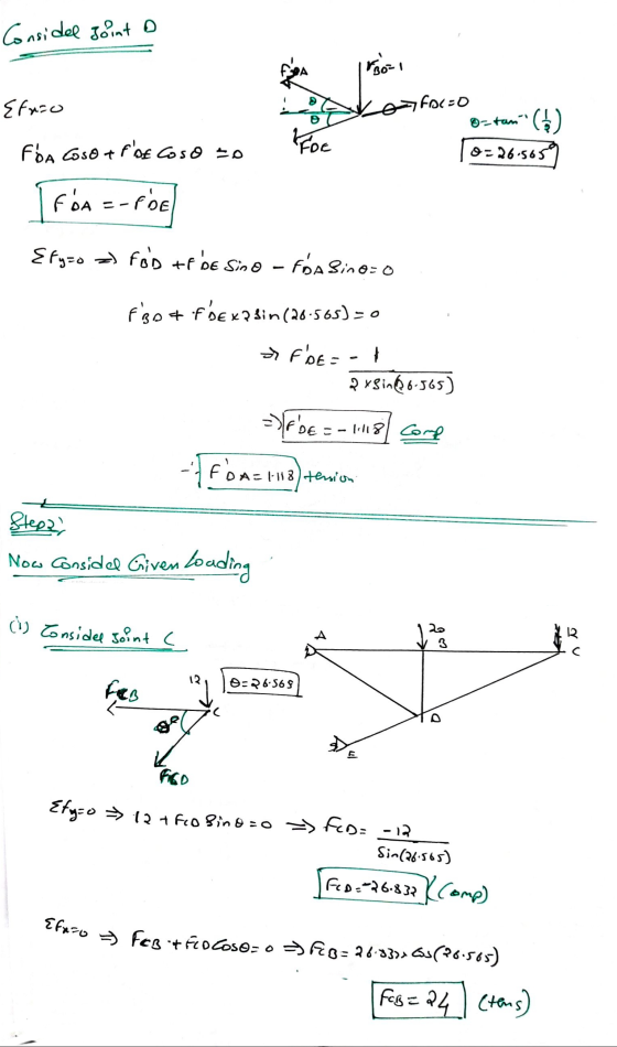 Efxro FCB + Fio Coso- o - FD=26.83>> Gs (26.565) Considel Joint D Foo=1 Efnão FOCO o tan (1) Fóa Gosotrok co so to For 2-26-5