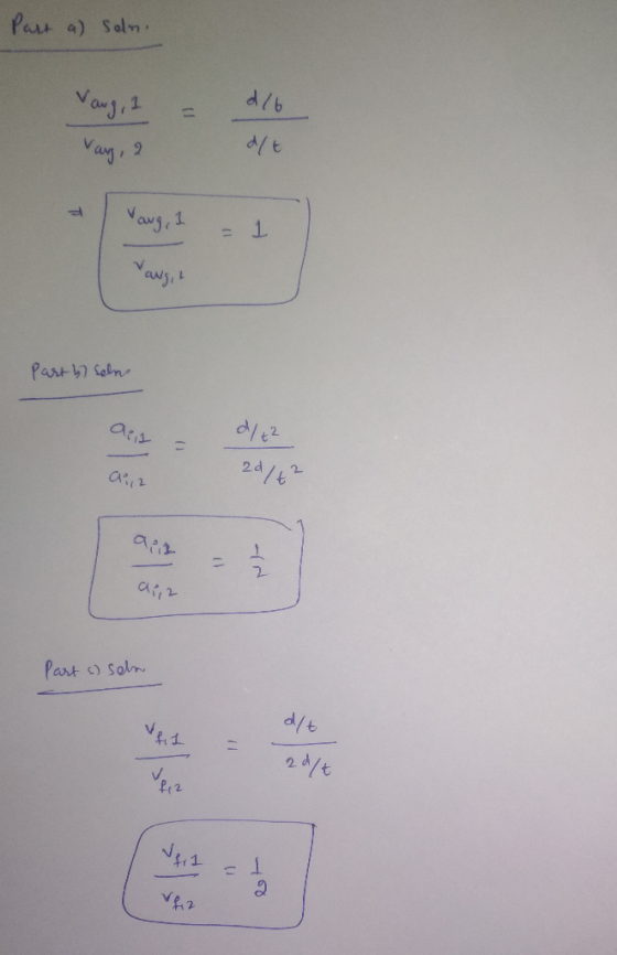 Part a) soln. dib aug, 1 Vay, 2 ang, I ang, Part by seln ais ai, 2 } Part c) sela d/t 11 V2