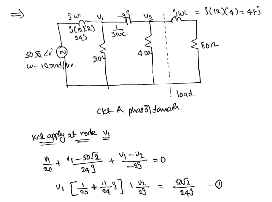 WL = 3(12 X4)=485 & WL scrolka) ☺ 1 240 swoc. Esor l {son 50 sa Zoo @ w=12rad see. - 4 - I load. clt a phasol danach ked appl