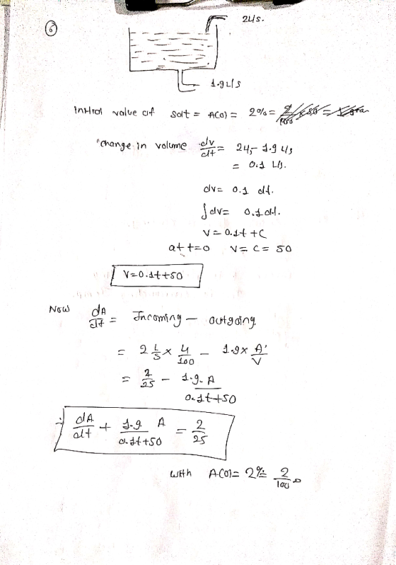 24s. - 1945 introl value of salt = aco) = 2%= EUSKVA tar change in volume coleta 24; 4.945 - Oif LIS. dva 0.1 dt. fara ouf e
