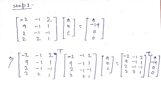 step 1: -2, -121 Tal | 4 -1 | ||b) | |ble | 714 1 2 21 -2, -1 2 -2 14 -1 || |4 2. | IS | 2 22 2 T-2 -21 | | 1 1 2.1 -1 | ||