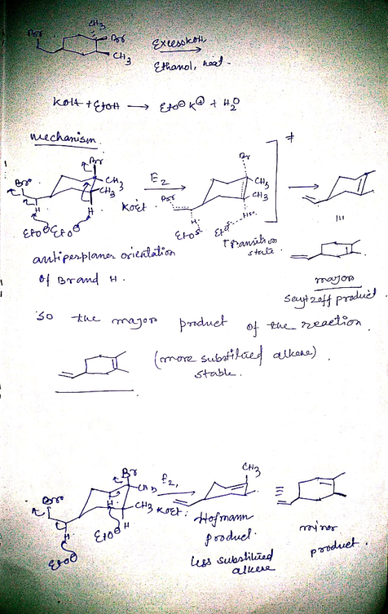 Excesskott CH Ethanol, heat wе w@ + kol4- 1 €он — mechanism atch, TLCHA CH V fcH₃ 11 # Kocet . Erobero . antiperplanes orient