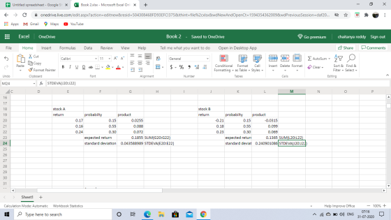 + Untitled spreadsheet - Google SEX Book 2.xlsx - Microsoft Excel Onli x + € → e onedrive.live.com/edit.aspx?action=editnew&r