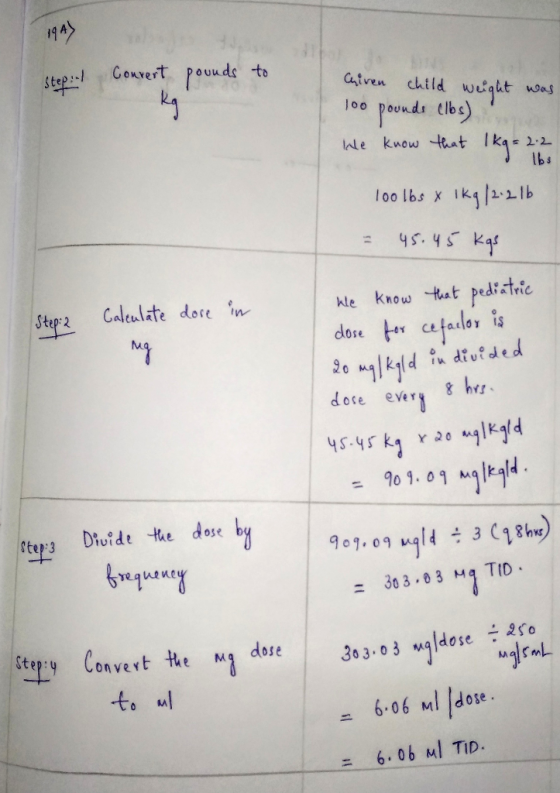 Convert pouude to Catven child wght woas Pevuds lbs) kwow that k J00 le 2.2 lbs l00 lbs x Ikgl2-1lb kle know tat pedisinie de