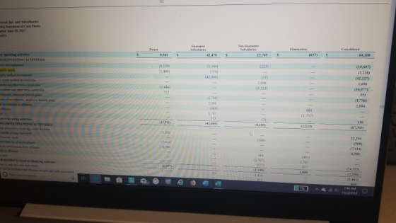 Inc. and Shares Statement of Cashows Guaranter Subsidiaries Neo-Garter Subdiaries 12,745 Consolidated 64,108 (657) S 9541 (22