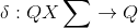 δ: QxΣ +Q