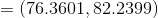 =(76.3601, 82.2399)