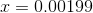 I= 0.00199
