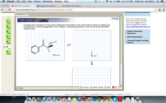Complete the mechanism for the