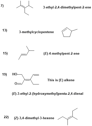 * 4 samo za menopauzen 3-ethyl-2,4-dimethylpent-2-ene 13) 3-methylcyclopentene 15) (E)-4-methylpent-2-ene 19) H06 _ This is (