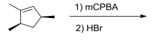 1) mCPBA 2) HBr
