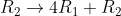 R_2 ightarrow 4R_1+R_2