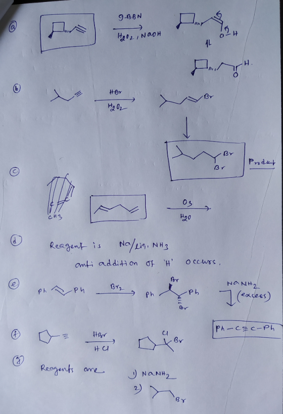9-88N HgoziNaoH 4L BY Br Pndut 03 CH3 H20 No/L NH3 Reagent is o ccuss omti additi on of H NANH2 Ph eades) Ph ph Ph-CHAIPh Re