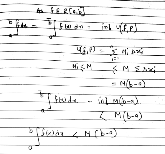 As fERG, 6 f(1) dna in uff, e) YS,P) = 3 Mi sni تلاط كيكلام Hi - = M(b-a) b few da -inf M(b-a). L M (b-a) bfffalda < M (6-a)