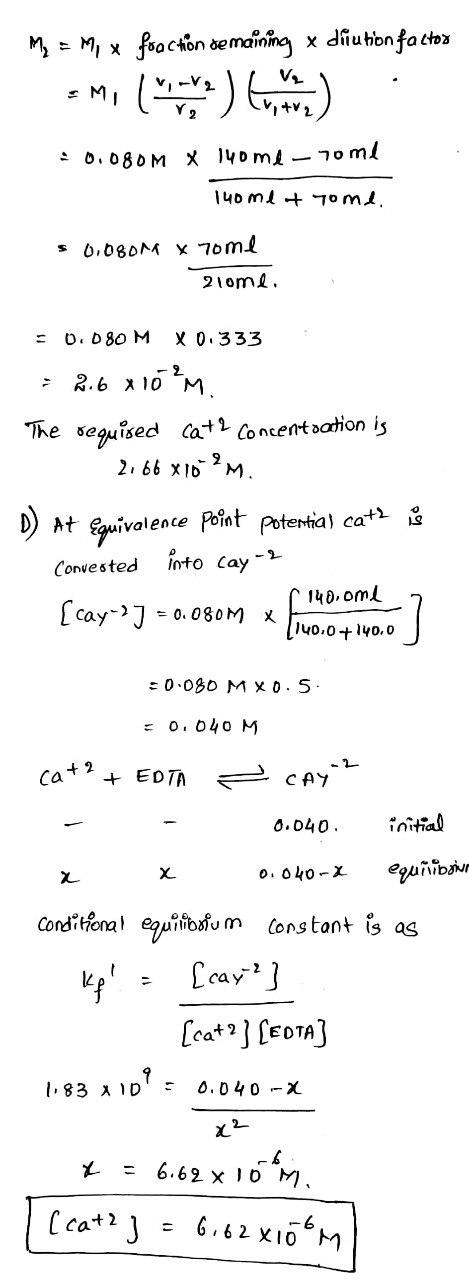 My = My x fonction de maining x diution factor EMIK ) lor in) : 0.080M X 140 md - 70ml 140ml + tome. s 0.080M X 70 ml 2iome.