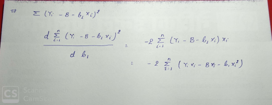 Where E(Yi - 8-6,X:) d & (Ti - B - b, X; ) d bi 2 ² (Yi - B- b, x;) Xi - 2 ( v. X; - By; = 6, x?) CS Scan