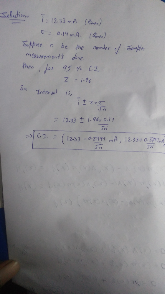 pPose n be th measusements dore e nomber o F 1-16 So, Toter Va) is, - 12.33 t 196x 0-1y sn
