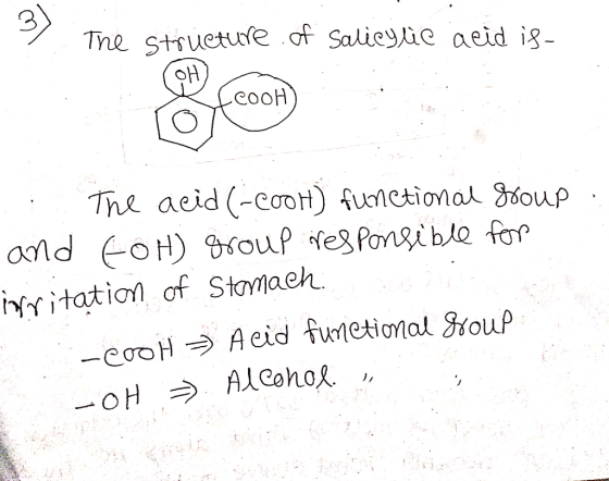 The strueture t Salieyie aeid ig- .cooH The aeid (-caot) functional J6oup and EoH) souP tes Pongiblo for group fes Pongible f