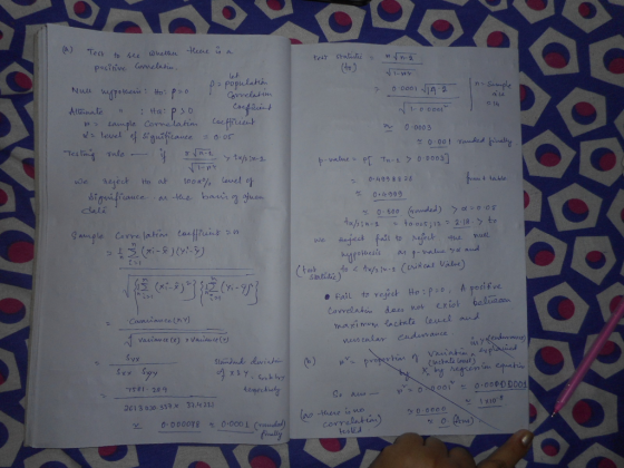 there is a Test to see whether positive conelatin. test statistic a una (to) vinr LA pa population Nuu nippothen: Ho: p2o. Co
