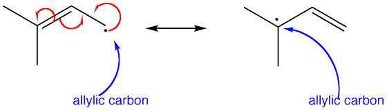 allylic carbon allylic carbon