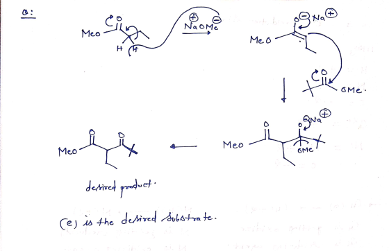 0 : ogna ci Naome Meo Meo H H I teline OME G ogna t Meo Meo ome dessired product (es is the desired Substrate.