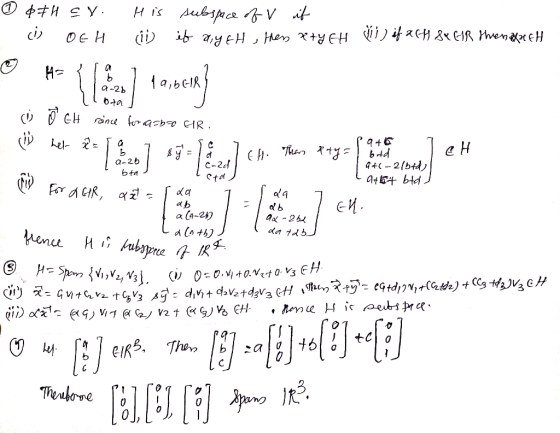 674 ev. i OGH His in subspace of V it it anyth, thens xxy GH & if aCH Sx GIR thene sett Lota ci Ô GH rince for a sb7 GR. So 9