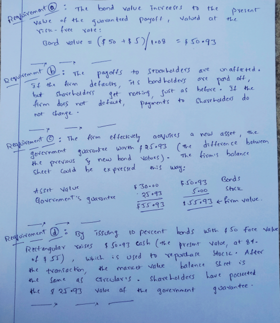 mt@ : The bond value value of the quaranteed risk- free rate: increases to payoff , valued the at present the Reapfirement @