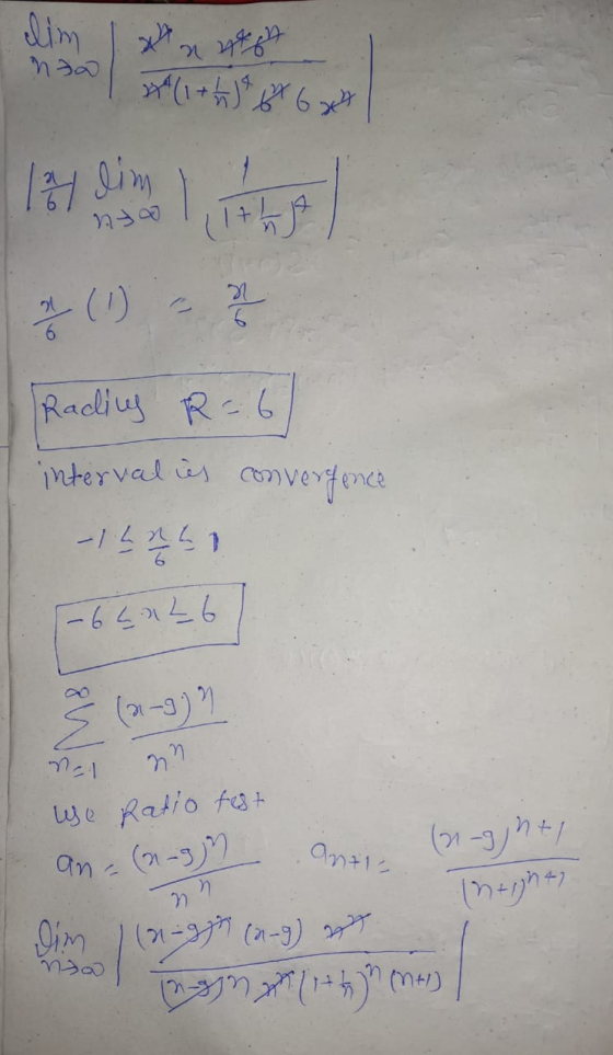 elim 1 x 24487 (1+2) 8 64 nto 1 lim nto (1+1 V (1) 믿 Radliny R-6 interval es convergence 어느증드 -64026 Ś (2-3)? net nn use Rati