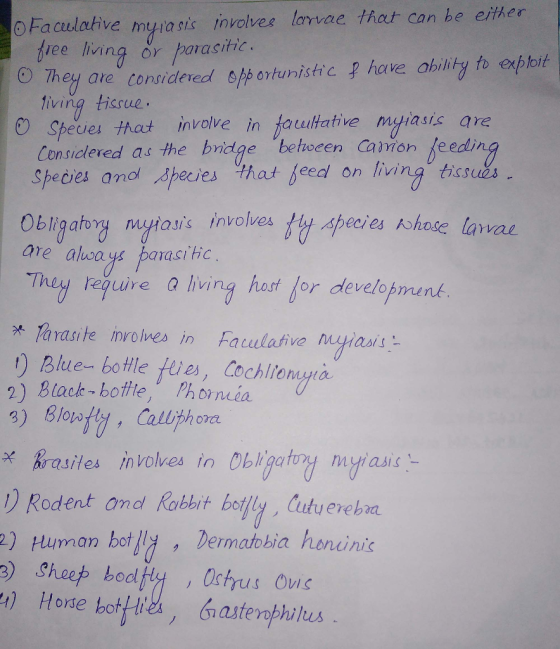 0Faculative my ra sis İnvolveg larvae that can be either ee linng or parash lhed are considered 6pportunistic have ability to