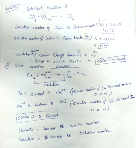 Sontion - Balanced equation is Co the logo Guidation number of Carbonio Casco mercede CCO) 5,1-2-0 ondition surker of Coo.com