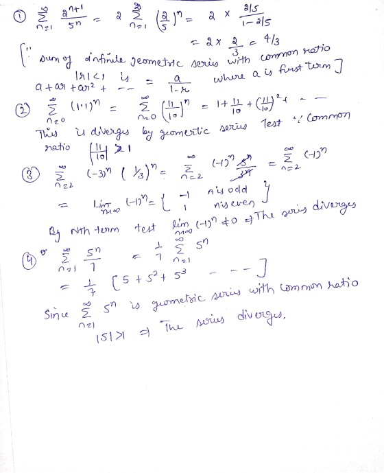 sn - 2x - 413 series with n of infinite geometric lrice is at artar? t ar series with where common ratio a is furst term 7 -
