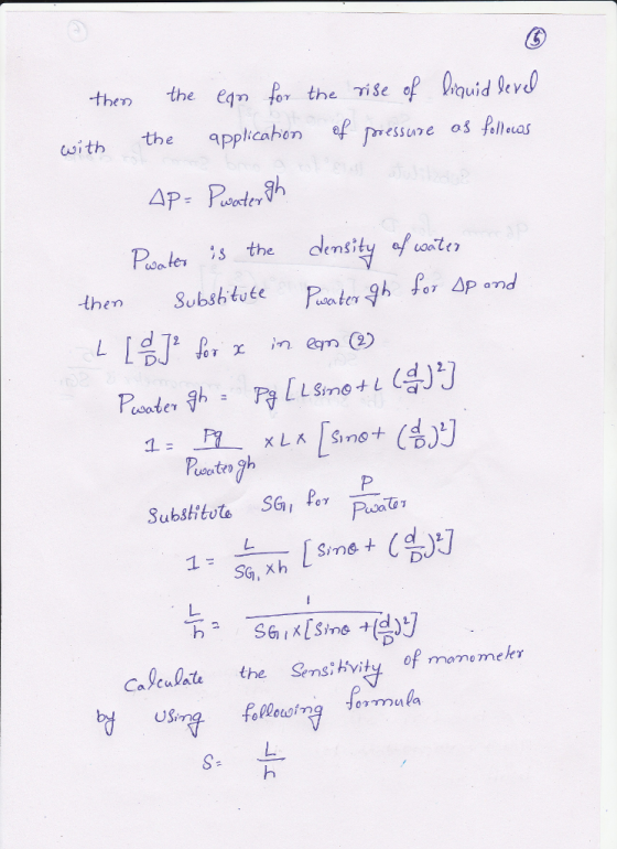 theT) the eqm for the γǐ se of quid QevO ith thepcmessune os Paa Pas fes the diy t coater Peortes gh Ploa 1. SG, x h L. Calcu