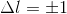\Delta l =\pm 1