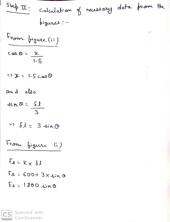 Step II: calculate of necessary data from the calculation figures :- from figure (ii) Co8 9 1 1,5 =>=1.5 caso and also sino-s
