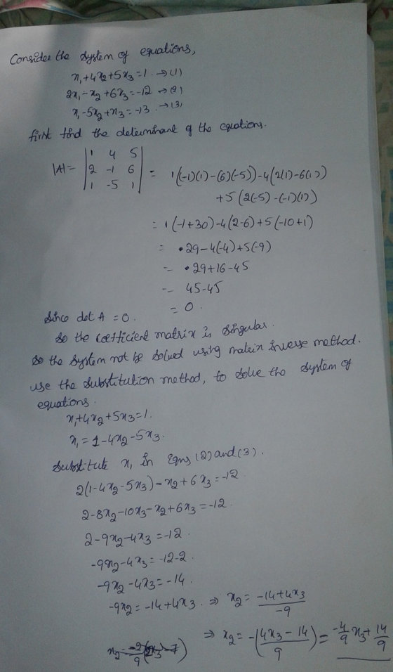 +04) 29+16-4S - 45-43 equatons a, = 1-479-573 9-4 12-2 -9%,-413:14 ly