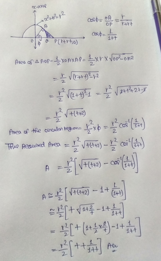 x-axis →x44²2 Cel$- OAK op here Area of 4 Aop=XOAXA P = = xx Vopzone - 1 Serrt?r2 * VE +4331 V 41421-3 ş? Valttes Area of the