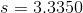 s=3.3350