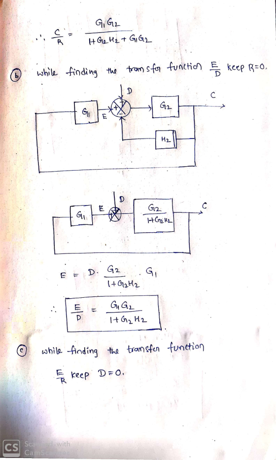 G, G2 cz ITG₂ H2 + G, GL b while finding the trams for function & keep R=0, D с G2 Gi H2 B С Gil G2 HGHL D. G2 GI l+G2 H2 ula