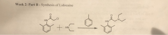 Week 2: Part B - Synthesis of Lidocaine Cl HN