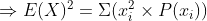 Ε(X) Σ (n x P(α)