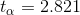 t_\alpha=2.821