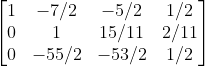 0 -55/2 -53/2 1/2