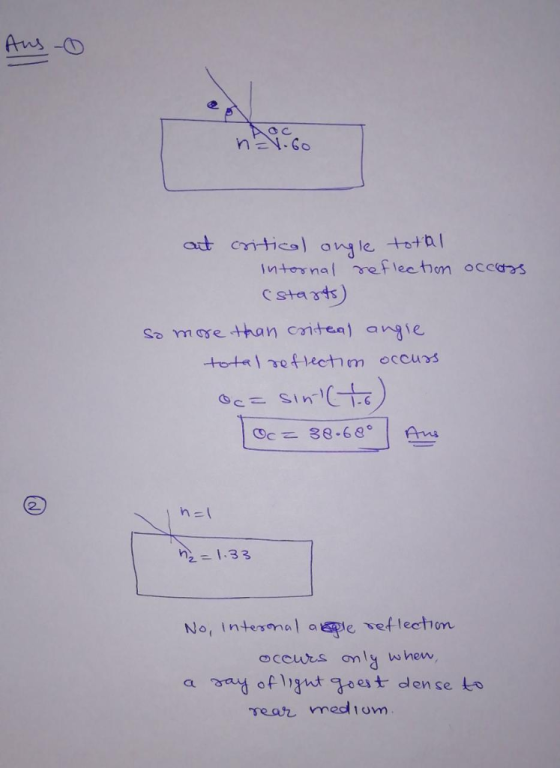 So mose than citea) anie 2 nel No, intes on al aepie veflechm ocowrs omly whew, ofgnt goest dense Lo a