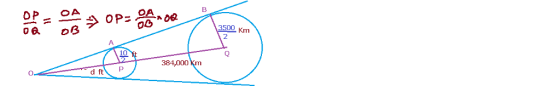 or 3500 Km 2 10 384,000 Km